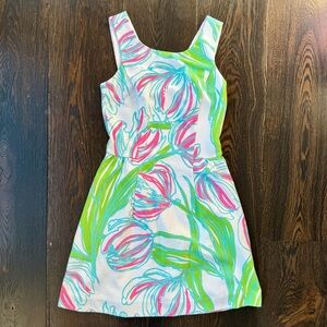 Lilly Pulitzer Bella Fit & Flare Resort White Ring The Bellboy Dress size small